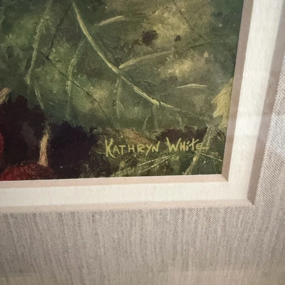 Kathryn White Framed Print “Rose Blanche Detail” 14x14
